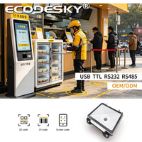 Module de lecteur de codes-barres 1D/2D QR avec interface USB EMT8051M, lecteur de codes QR, produit en stock