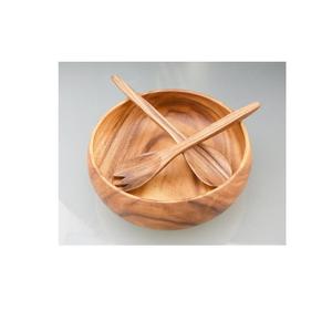 <b>Wood</b> <b>Salad</b> Bowl with <b>Server</b> Set Natural <b>Salad</b> Bowl for Home and Kitchenware and Serving Use - Product Image 3