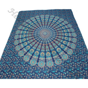 Tapisserie imprimée Hippie personnalisée, tapisserie murale indienne moderne, Mandala, nouvelle collection 2023 - Product Image 6