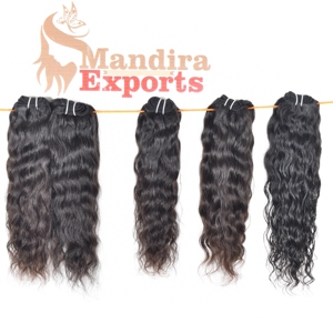 ช่อผมสำหรับต่อผมมนุษย์ผมลอนแท้สีดำเหมือนจริงผลิตใน100% - Product Image 2