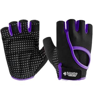Gants de sport unisexes mi-doigts antidérapants avec fermeture à bouton pour la musculation et la protection, en polyester - Product Image 5
