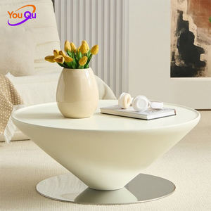 <span class=keywords><strong>Table</strong></span> <span class=keywords><strong>basse</strong></span> en fibre de verre de style minimaliste français, nouvelle conception suspendue, petit appartement, conique, élégante, extraordinaire, en forme de soucoupe volante - Product Image 3