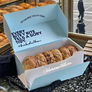 Caja de Cartón Plegable Personalizada con Acabado Mate y Protección UV para Empaque de Cosméticos, Pasteles, Galletas, Brownies, Donas - Product Image 2
