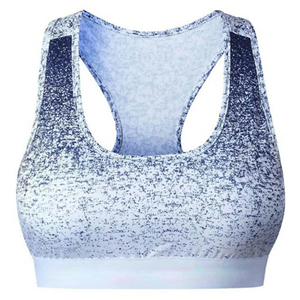 Sujetador deportivo de alto soporte para mujer al por mayor, sujetador deportivo cómodo color nude para yoga con tirantes dobles - Product Image 4