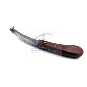 MEILLEUR COUTEAU À SABOT OVALE FARRIER/COUTEAU À SABOT COUTEAU À SABOT OVALE AVEC MANCHE EN BOIS/ÉQUIPEMENT VÉTÉRINAIRE COUTEAU À SABOT OVALE - Product Image 3