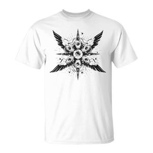 Camiseta Precisa con Diseño de Seraphim en Arte Gótico, Inspirada en la Biblia, para Promociones - Product Image 3