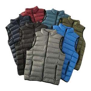 Gilet matelassé pour hommes vêtements d'extérieur hiver chaud rembourré extérieur décontracté épais isolé matelassé sans manches veste gilet gilet - Product Image 1