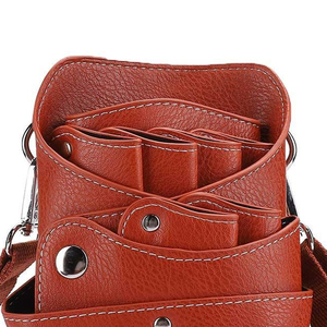 High Quality Genuine Leather Salon Scissors <b>Display</b> Pouch <b>Case</b> | Salon Barber Beauty Shears <b>Display</b> <b>Cases</b> Pouch Custom Logo - Product Image 3