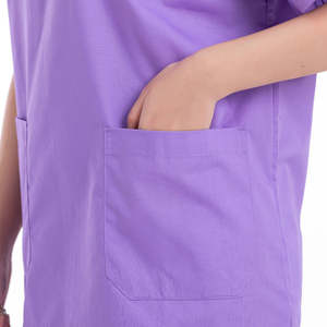 Unisex Short Sleeve Nursing Scrub Sets Knitted Fabric Medical <b>Clothing</b> Uniforms for Men and Women for Doctors - Product Image 3