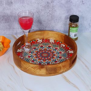 Wholesale Customized <b>Large</b> Size Pine Wood Serving <b>Trays</b> with Logo Print for Kitchen Home Christmas Decor Food Snacks Serving - Product Image 1