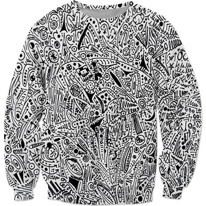 Sweat-shirt à capuche décontracté pour homme 2024, coupe classique, motif abstrait urbain, hiver, haute qualité, respirant, écologique - Product Image 2