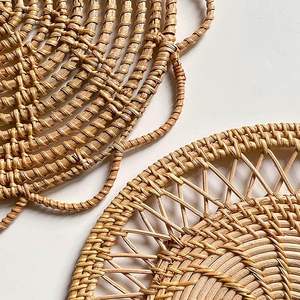 ตะกร้าหวายสานแบบกลวงติดผนังทำด้วยมือสไตล์นอร์ดิก - Product Image 4