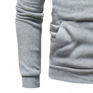 เสื้อฮู้ดและสเวตเตอร์แบบสวมหัวมีฮู้ดผ้าฝ้ายสำหรับผู้ชายขนาดใหญ่พิเศษปักโลโก้ได้ตามต้องการดีไซน์ใหม่ - Product Image 2