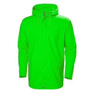 Waterproof Windproof Reflective Custom PVC/Polyester Hooded <b>Raincoat</b> for Outdoor Work Cycling Hiking & Safety Use Unisex - Product Image 1