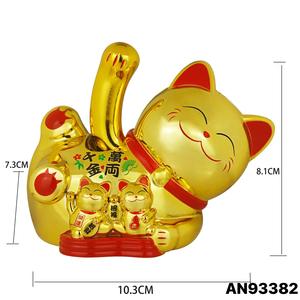 รูปปั้นแมวนำโชคพลังงานแสงอาทิตย์ใหม่สำหรับตกแต่งภายในรูปปั้นแมวที่มีเอกลักษณ์และเป็นมิตรกับสิ่งแวดล้อม - Product Image 4