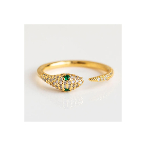 Nhẫn Vàng Ánh Sáng Tsavorite Nhẫn Trang Sức Tinh Xảo Vàng Trơn Thiết Kế Mới Thanh Lịch Với Nhẫn Kim Cương Thật - Product Image 1