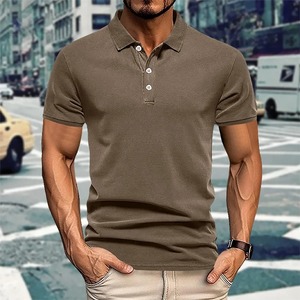 Camisas POLO con cuello vuelto para hombre de calidad superior nueva moda de verano tela de algodón de punto de secado rápido camiseta Polo de Golf para hombre - Product Image 5