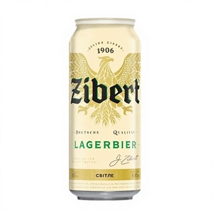 Zibert Lager Champagne Style <b>Beer</b> 0.5L <b>Light</b> Color Pasteurised Can 4.4% ABV - Product Image 1