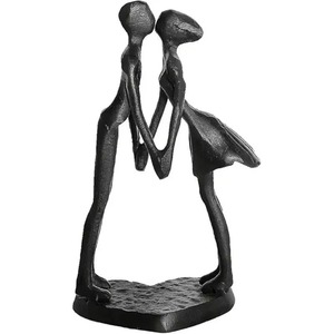 Excellent workmanship iron couple figurine sculpture adds a sense of romance to bedrooms, living rooms, or offices - Product Image 2