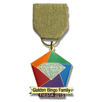 Médaille Fabrication Conception personnalisée Médaille pailletée Fiesta Médailles en émail