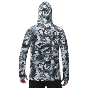 Camisa de Pesca con Capucha y Protección UV UPF 50, Manga Larga, Camuflaje, para Hombre - Product Image 5