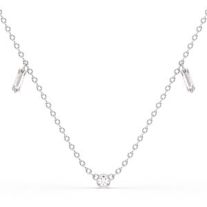 Colliers en argent sterling 925 minimalistes REYES avec moissanite taille baguette de 0,73 carat pour femmes, certifiés GRA, bijoux fins - Product Image 2