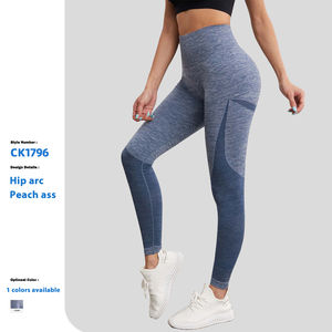 Femmes élastique séchage rapide respirant coton/bambou sans couture taille moyenne Streetwear Yoga Leggings lettre décoration - Product Image 4