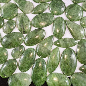 Nueva Llegada 2023, Cabujón de Fuchsite Brasileño, Gema Suelta Verde Semipreciosa de Alta Calidad de 20-55 mm para Joyería - Product Image 2
