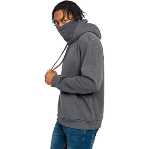 Sudadera con Capucha de Invierno para Hombre, Estilo Urbano, Corte Regular, 100% Algodón, Alta Calidad, Logotipo Personalizado, Lisa Teñida - Product Image 3