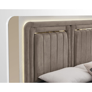ชุดห้องนอนขนาดควีนไซส์สไตล์โมเดิร์นมินิมอล รุ่น Milas Tufted ผลิตจาก MDF เฟอร์นิเจอร์บ้านจากตุรกี ขายส่ง - Product Image 3