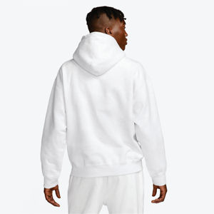 Pull à capuche surdimensionné 100% coton de qualité luxueuse pour hommes impression bouffante motif solide hiver Streetwear col à capuche - Product Image 3