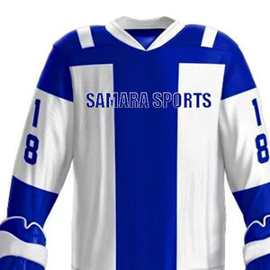 Venta caliente logotipo personalizado 100% poliéster uniformes de hockey sobre hielo nuevos conjuntos deportivos casuales disponibles - Product Image 5