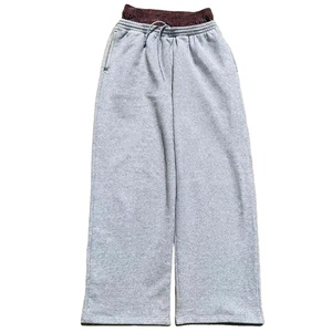 Pantalones Deportivos Personalizados para Hombre, de Alta Calidad, Estilo Baggy, Pierna Recta, 100% Algodón, Estampado Vintage, Lavado Ácido Negro - Product Image 1