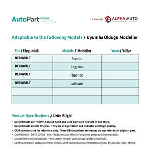 Cubierta para interruptor de ventana para Renault Scenic, Laguna, Fluence, Latitude - Versión ancha - Product Image 3