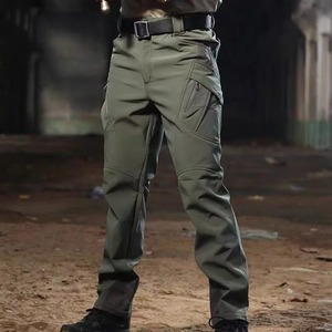 Men Waterproof Tactical SoftShell Pants Camping <b>Hiking</b> Trousers Climbing Trekking Fishing Hunting Fleece Winter Outdoor - Product Image 2