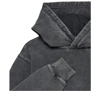 เสื้อฮู้ดดี้ผู้หญิงทรงหลวม ไหล่ตก สกรีนโลโก้ด้านหน้า ผ้าฝ้าย 100% เป็นมิตรกับสิ่งแวดล้อม แขนยาว สไตล์ลำลองสำหรับฤดูหนาว มีกระเป๋า - Product Image 5