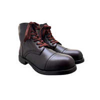 Bottes de sécurité montantes pour hommes de marque de luxe, nouvelle collection, en cuir véritable de vache, antidérapantes, pour l'hiver et l'été