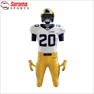 Maillots de Football entièrement personnalisés et pantalon assorti uniforme américain adulte/Club de jeunes 100% Polyester américain - Product Image 2