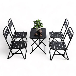 Living Room <b>Folding</b> Farmhouse Tea <b>Table</b> and Chairs Set Minimalist Design Convertible CBCF293 - Product Image 1