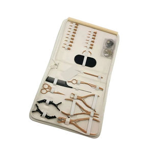 Professional Stainless Steel Extension <b>Tools</b> Kit For Salons <b>Work</b> Use Loop Needle & Clips With Pliers set - Product Image 5