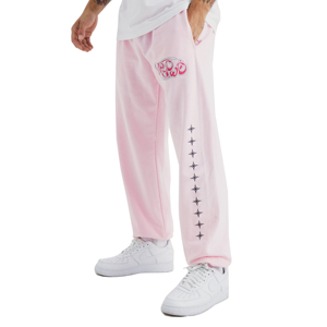 Pantalones de chándal holgados de gran tamaño con serigrafiado personalizado de algodón 100% para hombre, ropa de calle, pantalón medio informal, pantalón de chándal de color de talla OEM - Product Image 1