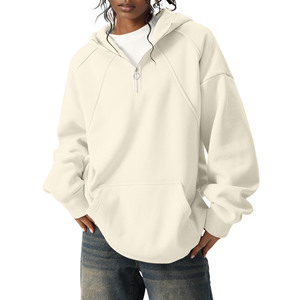 Sweats à capuche pour femmes à épaules tombantes à la mode avec accent d'arc sweats doux et élégants décontracté Streetwear sweats à capuche de mode pour hommes - Product Image 1