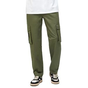 Pantalones cargo de algodón sueltos transpirables al por mayor, novedad de verano 2025, pantalones cargo multibolsillos para hombre, pantalones cargo informales con botones y mosca - Product Image 1
