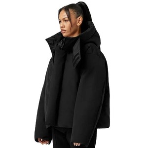 Chaqueta Acolchada Negra Personalizada para Hombre, Chaqueta de Invierno con Capucha, Impermeable, Transpirable, Ropa de Calle, con Cremallera - Product Image 5