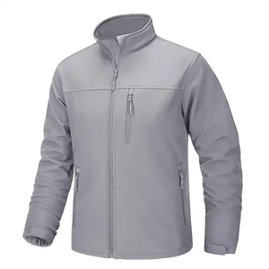 <b>Men's</b> High Quality Waterproof Softshell <b>Jackets</b> Windproof Breathable with Stand Collar & Zipper Closure Manufacturer Direct Sale - Product Image 5