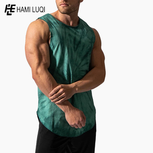 Débardeur de sport tendance pour homme, grande taille, style décontracté musculation, séchage rapide, respirant, en polyester tricoté, brodé et imprimé - Product Image 5