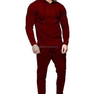 Survêtements en molleton d'hiver en tissu de qualité supérieure, vente en gros, logo personnalisé, survêtement décontracté, jogging pour homme, 100% coton - Product Image 1