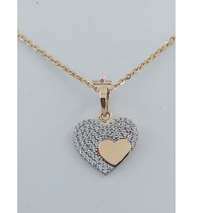 Pendentif en or véritable 18 carats pour femmes, bijoux en or élégants conçus pour une élégance moderne, forme gracieuse, finition raffinée et beauté durable - Product Image 1