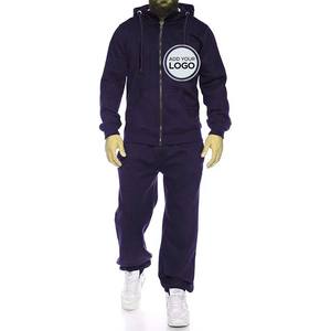 Chándal con capucha para hombre Conjunto de 2 piezas Sudadera con capucha informal atlética y conjunto de joggers Trajes de chándal - Product Image 1