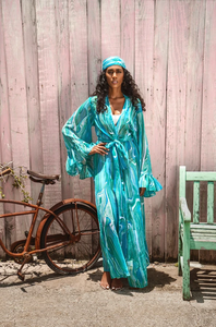 Paréo de plage imprimé pour femme avec finition élégante et look tendance - Product Image 2